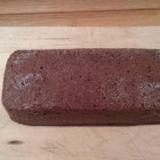 Chocolate cake on board 1