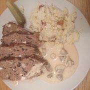 Greek mealoaf w mash